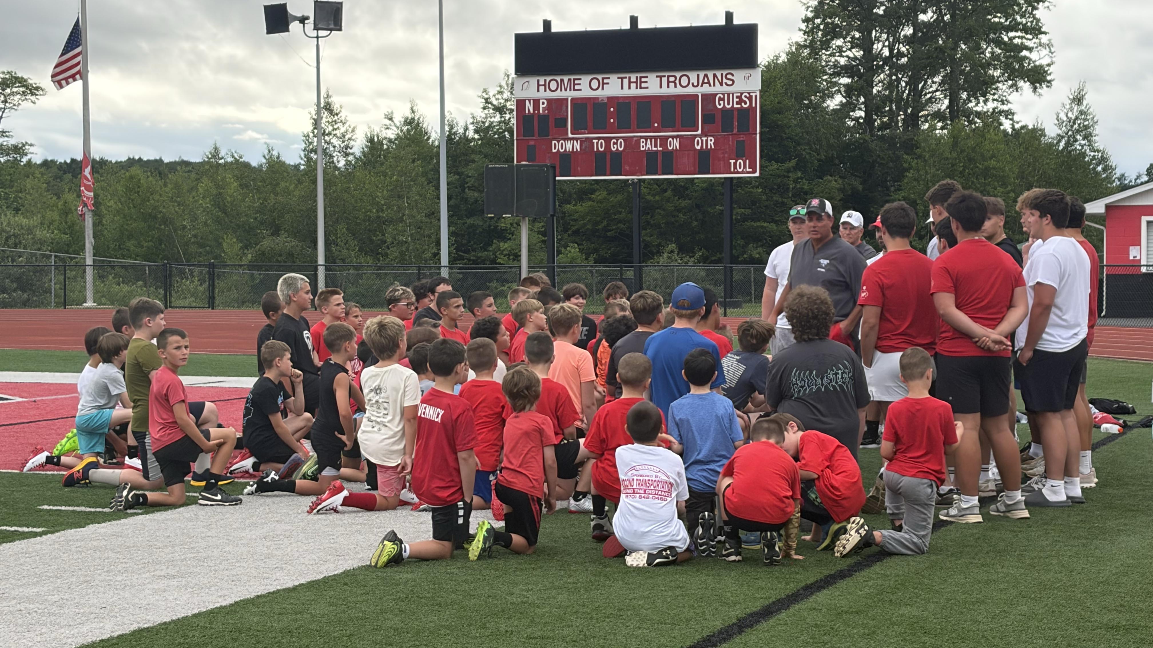 Future Trojans Learn the North Pocono Way at Annual Fundamentals Camp