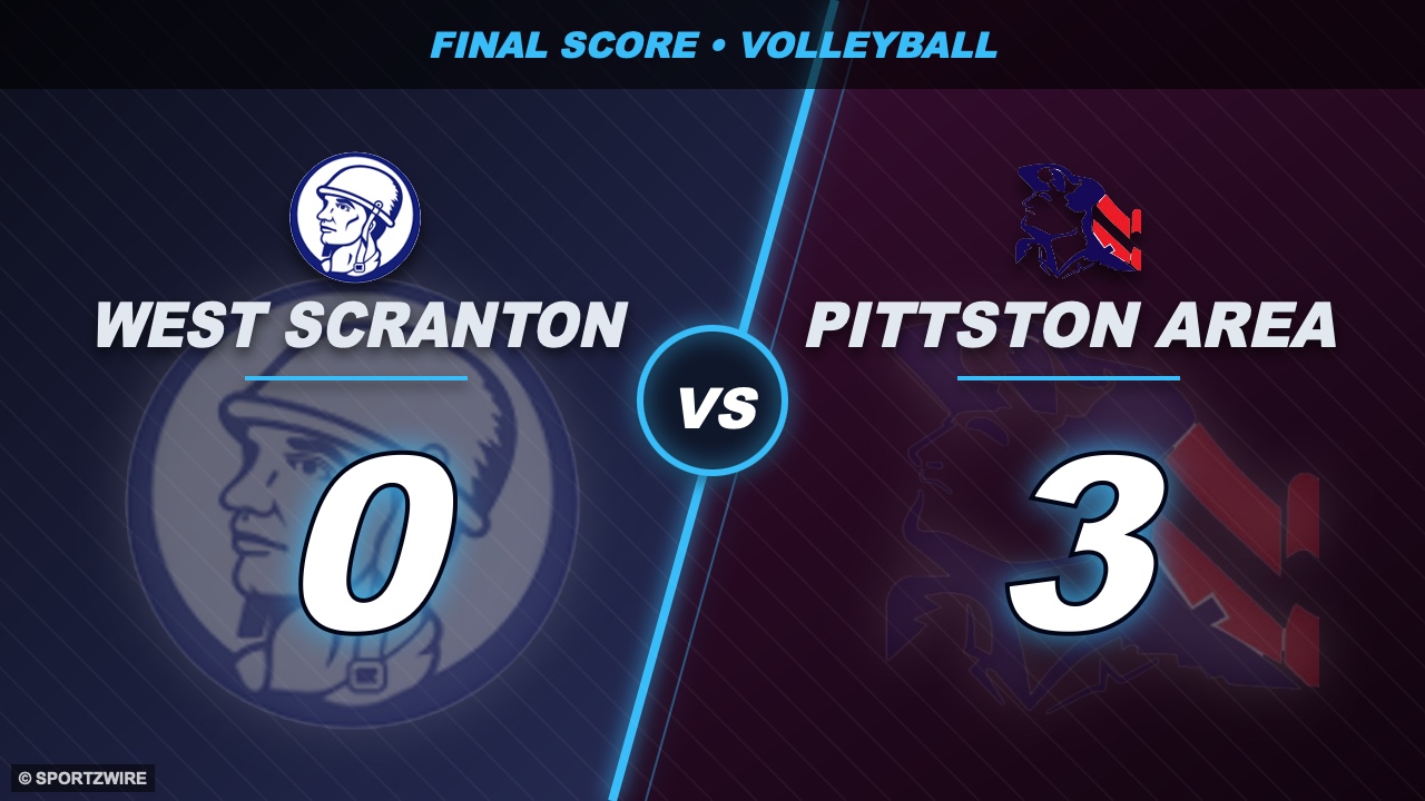 Pittston Area Overpowers West Scranton in Gritty Straight-Set Sweep