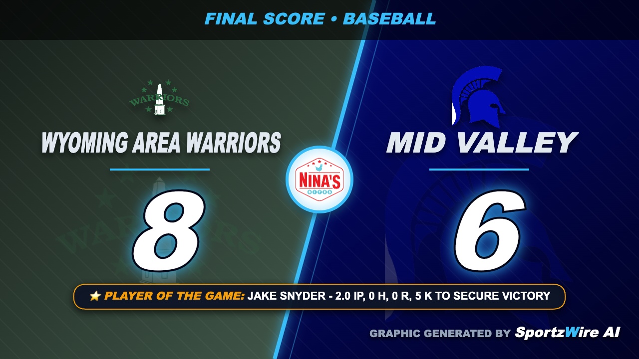 Wyoming Area Warriors Edge Mid Valley in Nail-Biting Offensive Duel