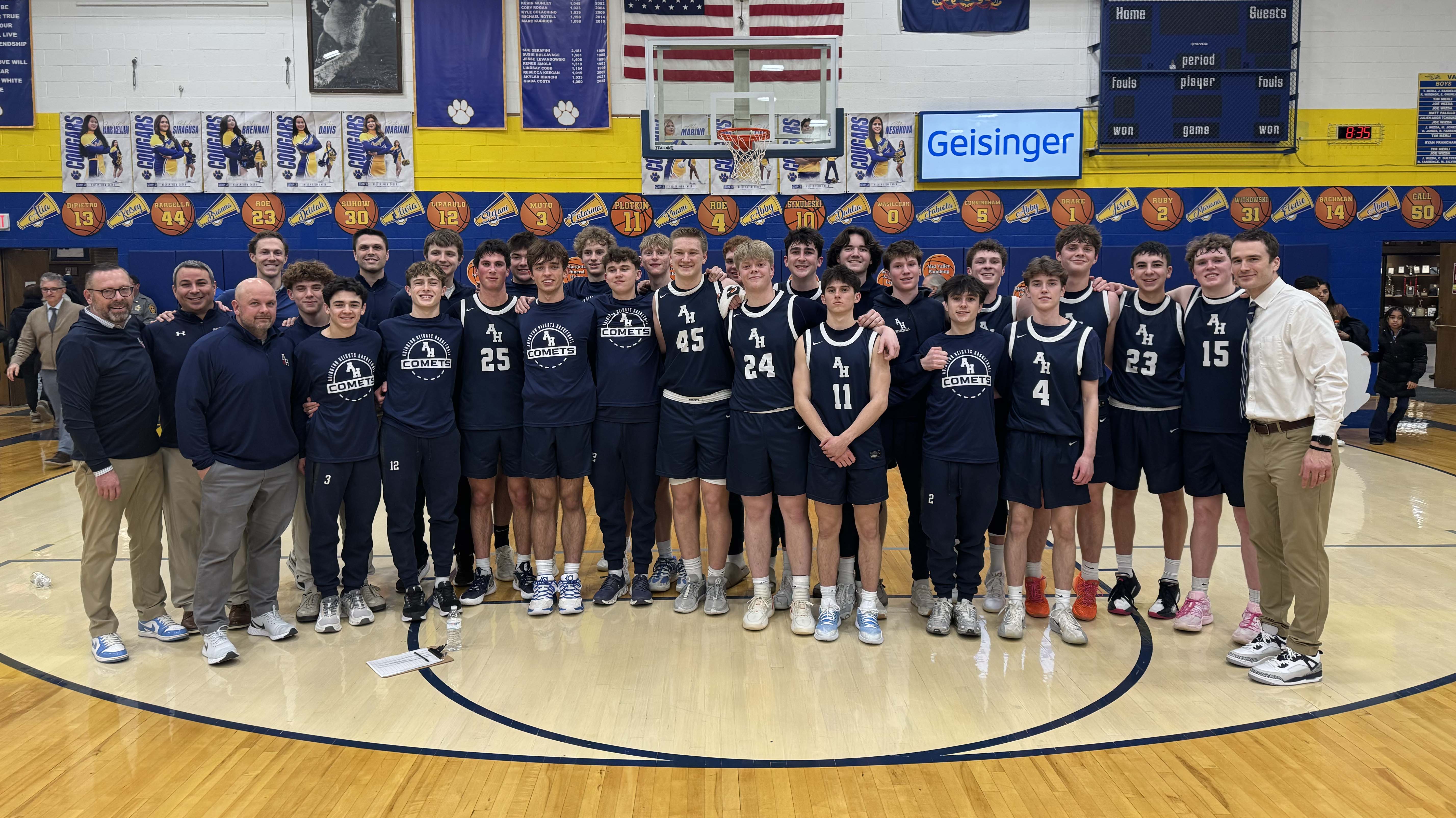 Abington Heights clinches Division I title with 61 to 43 win over Valley View 