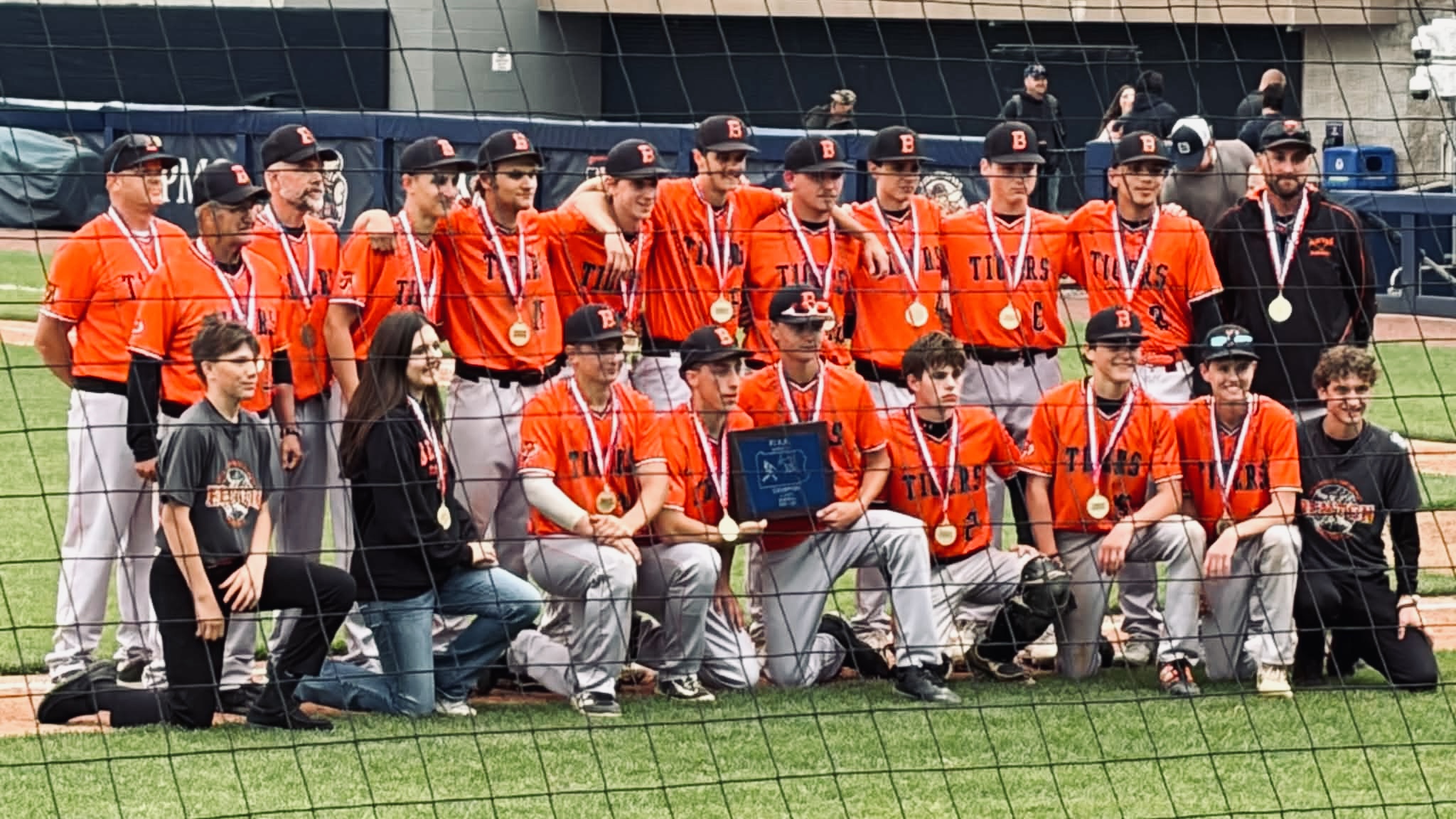 Baseball Action: District 4 1A Champs Benton Tigers over Cowanesque Valley 6-4