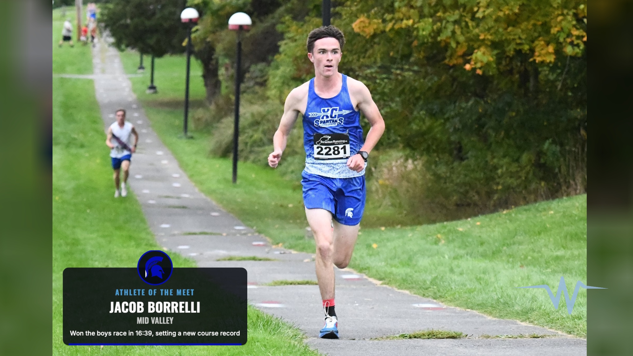 Borrelli Sets Course Record at Lackawanna Trail XC Cluster Meet