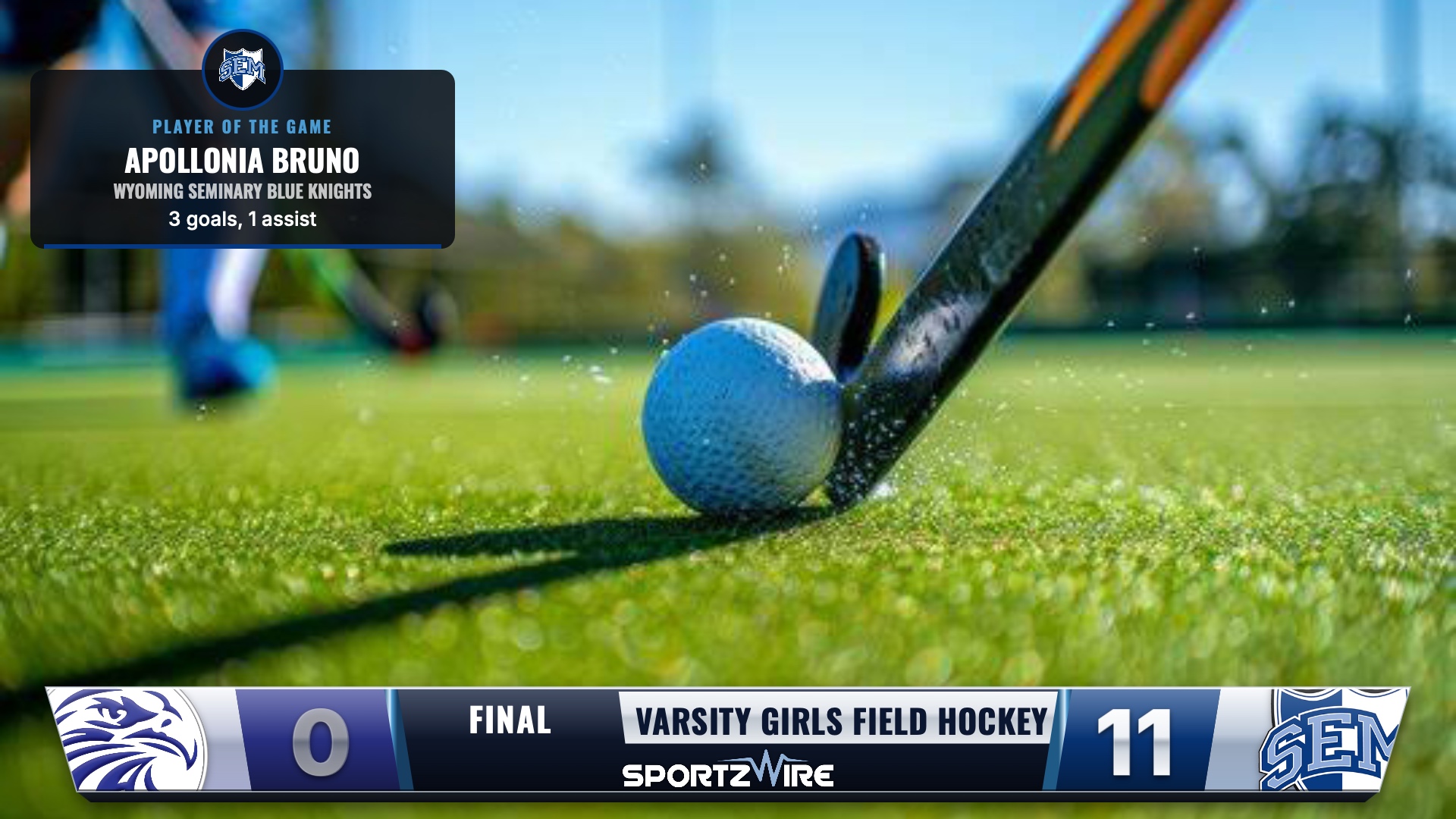 Wyoming Seminary Field Hockey Blanks Hanover Area 11-0 in Quarterfinal